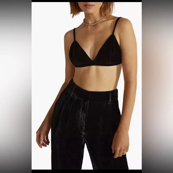 Favorite Daughter The Favorite Pants in black velvet, NWOT - Picture 4 of 9